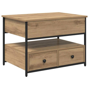 Mesa de Café Roble artisan 70x50x50cm Madera Ingeniada H