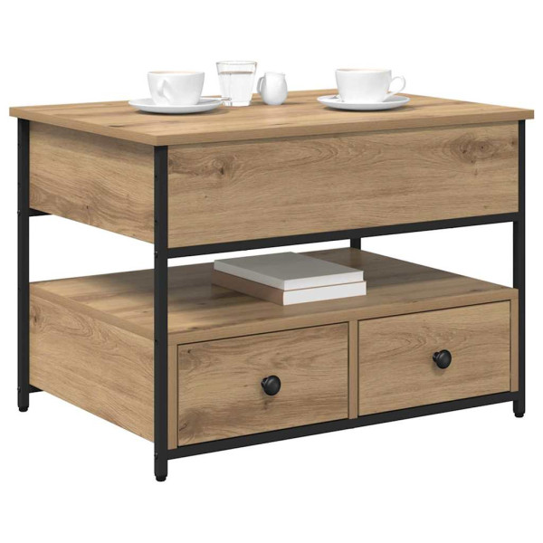 Mesa de Café Roble artisan 70x50x50cm Madera Ingeniada M 3