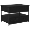 Mesa de Café con cajón Roble negro 70x50x50cm Madera Ingeniada 2