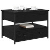 Mesa de Café con cajón Roble negro 70x50x50cm Madera Ingeniada 3