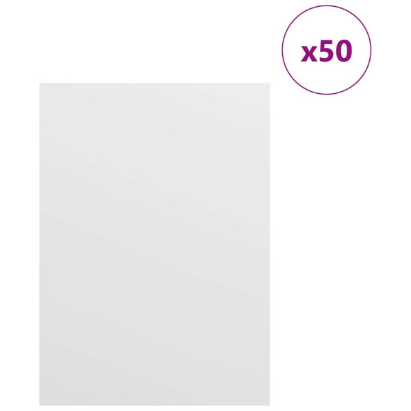 Paneles Decorativos 50 pcs Blanco 15 x 21 x 0.3 cm M 3