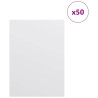 Paneles Decorativos 50 pcs Blanco 15 x 21 x 0.3 cm 3