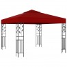 Gazebo 3x3 m vermelho tinto 1