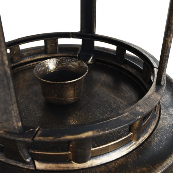 Bebedouro para pássaros decorativo luzes LED solares plástico M 4