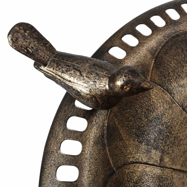 Banheira para pássaros de jardim plástico cor bronze M 3