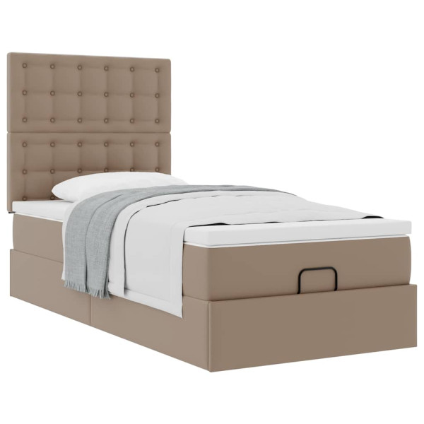 Cama otomana colchón cappucino cuero sintético 80x200cm M 4