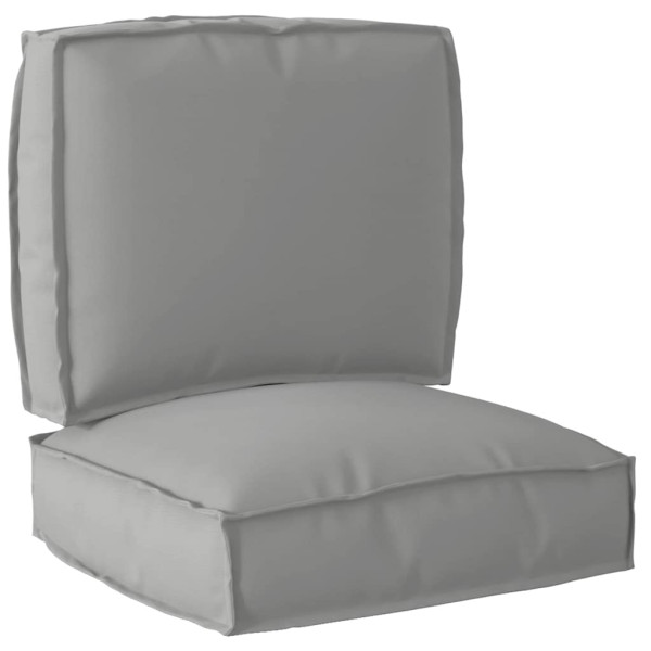 Juego de cojines de paleta 2 pcs Gris 50 x 50 x 12 cm D
