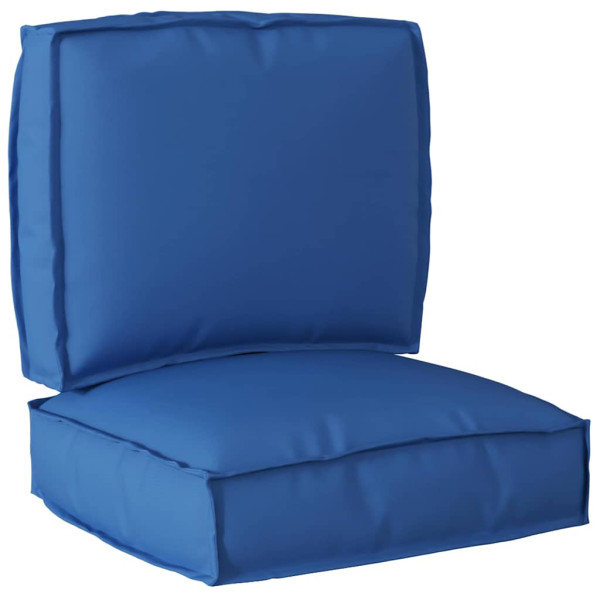 Juego de cojines de paleta 2 pcs Azul real 50 x 50 x 12 cm D