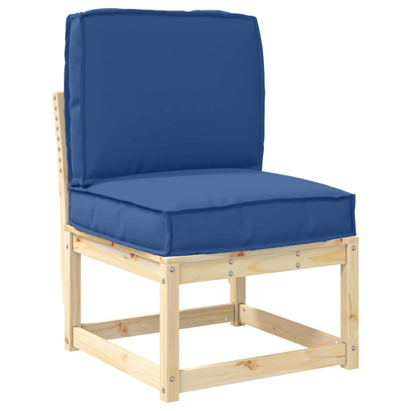 Juego de cojines de paleta 2 pcs Azul real 50 x 50 x 12 cm M 3