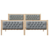 Estructura de cama con cabecera Gris Claro 160 x 200 cm 5