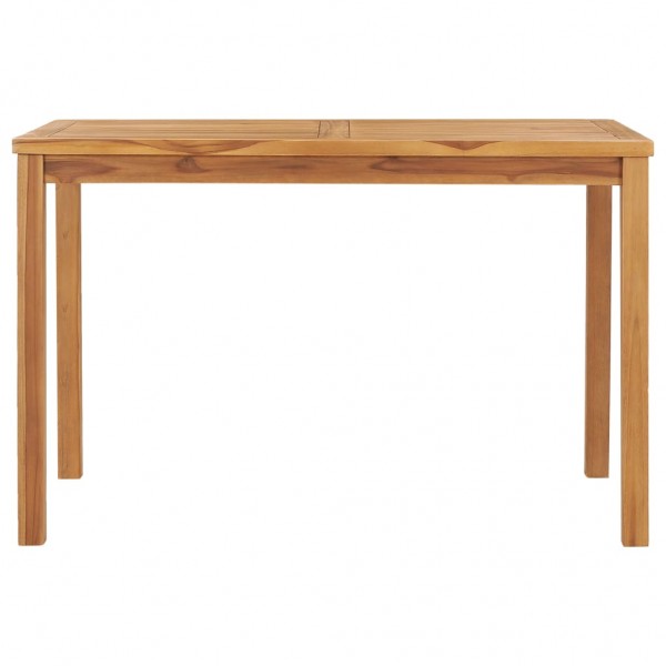 Mesa de comedor para jardín madera maciza de teca 120x70x77 cm M 3
