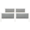 Estructura de cama con cabecera y gris claro 180 x 200 cm 5