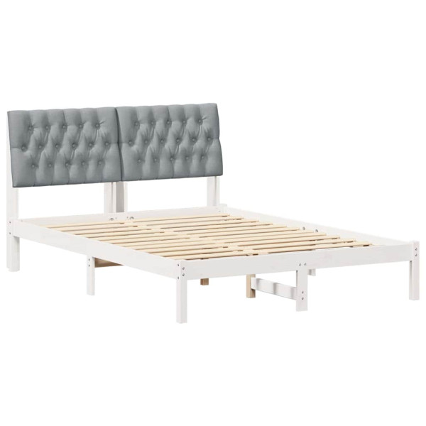 Estructura de Cama con Cabecera Tapizada 150 x 200 cm M 2