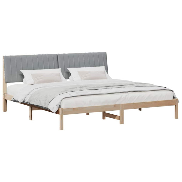 Estructura de cama Marrón 200 x 200 cm Madera de pino macizo M 3