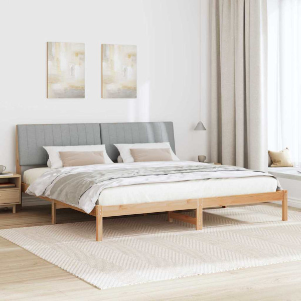 Estructura de cama Marrón 200 x 200 cm Madera de pino macizo M 4