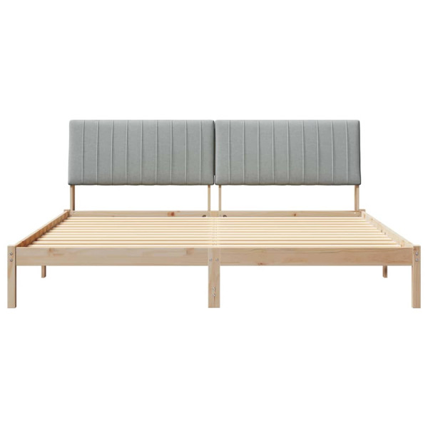 Estructura de cama Marrón 200 x 200 cm Madera de pino macizo M 5