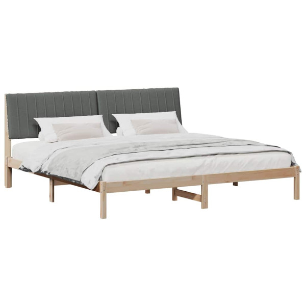 Estructura de cama Marrón 200 x 200 cm Madera de pino macizo M 3