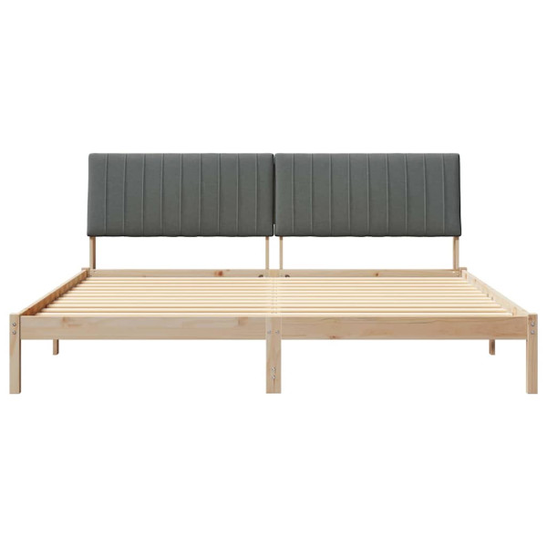 Estructura de cama Marrón 200 x 200 cm Madera de pino macizo M 5