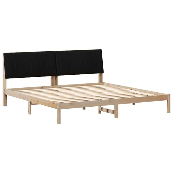 Estructura de cama Marrón 200 x 200 cm Madera de pino macizo M 2