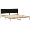 Estructura de cama Marrón 200 x 200 cm Madera de pino macizo 2