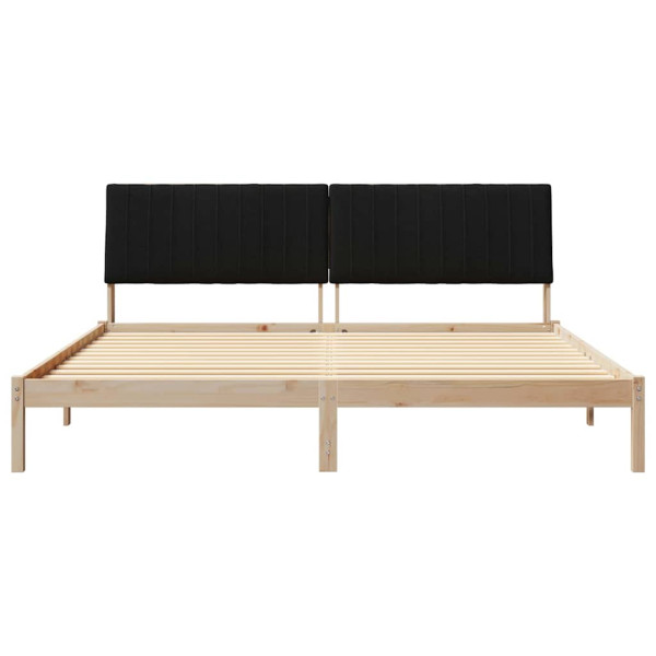 Estructura de cama Marrón 200 x 200 cm Madera de pino macizo M 5