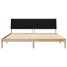 Estructura de cama Marrón 200 x 200 cm Madera de pino macizo 5