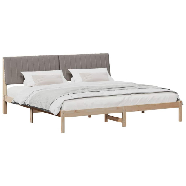Estructura de cama Marrón 200 x 200 cm Madera de pino macizo M 3