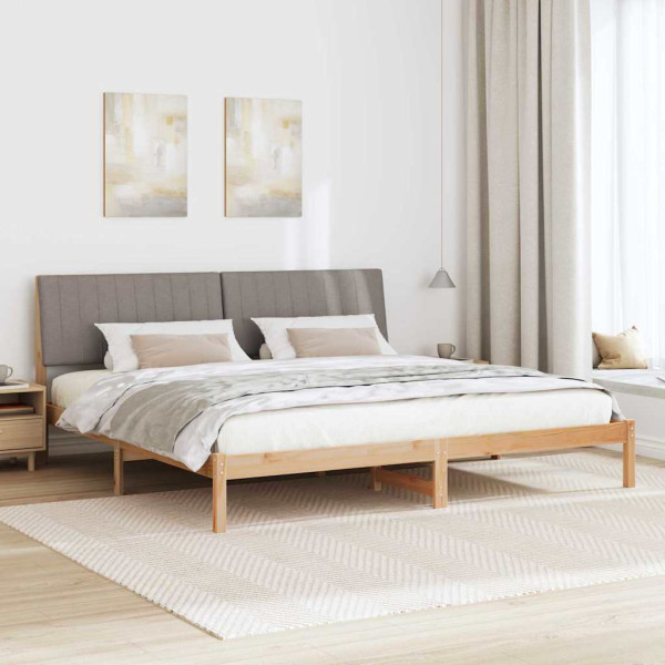 Estructura de cama Marrón 200 x 200 cm Madera de pino macizo M 4