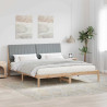 Estructura de cama Marrón 180 x 200 cm Madera de pino macizo 1