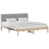 Estructura de cama Marrón 180 x 200 cm Madera de pino macizo 3