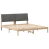 Estructura de cama Marrón 180 x 200 cm Madera de pino macizo 2