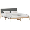 Estructura de cama Marrón 180 x 200 cm Madera de pino macizo 3