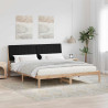 Estructura de cama Marrón 180 x 200 cm Madera de pino macizo 1
