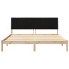 Estructura de cama Marrón 180 x 200 cm Madera de pino macizo 5