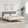 Estructura de cama Marrón 180 x 200 cm Madera de pino macizo 1