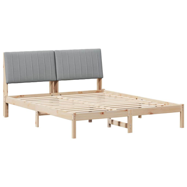 Estructura de cama Marrón 160 x 200 cm Madera de pino macizo M 2