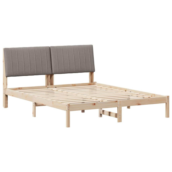 Estructura de cama Marrón 160 x 200 cm Madera de pino macizo M 2