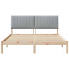 Estructura de cama Marrón 150 x 200 cm Madera de pino macizo 5
