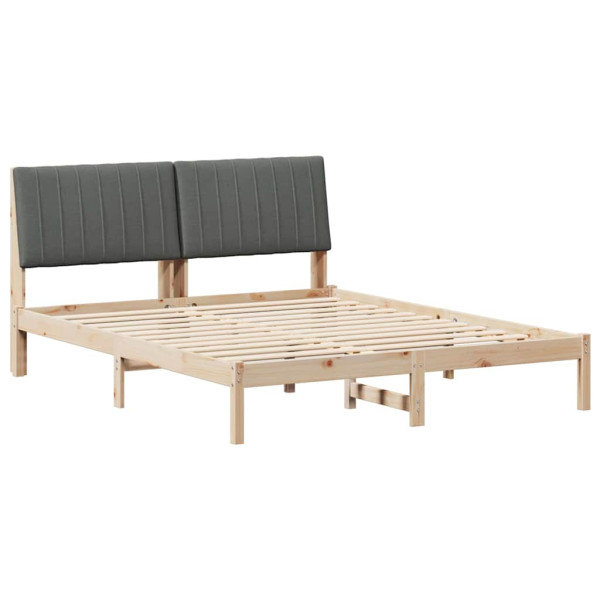 Estructura de cama Marrón 150 x 200 cm Madera de pino macizo M 2
