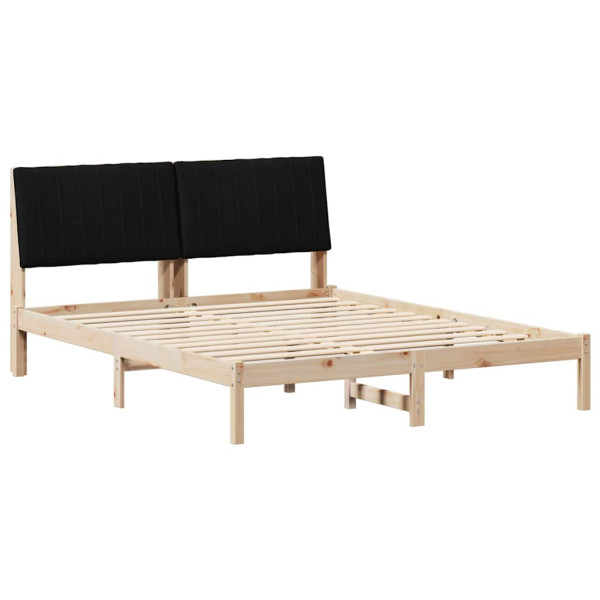 Estructura de cama Marrón 150 x 200 cm Madera de pino macizo M 2