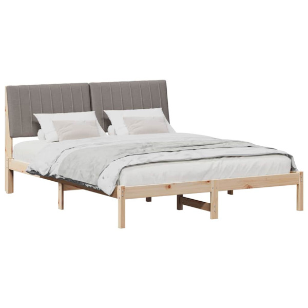 Estructura de cama Marrón 150 x 200 cm Madera de pino macizo M 3