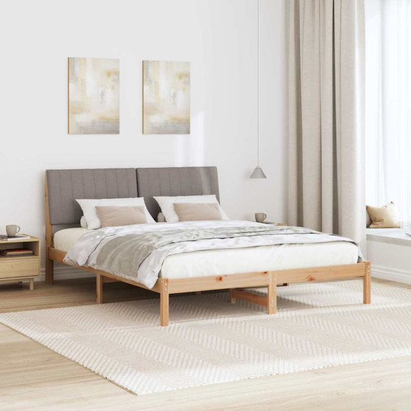 Estructura de cama Marrón 150 x 200 cm Madera de pino macizo M 4