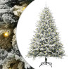 Árbol de Navidad Artificial Preiluminado Verde 180 cm PVC y PE 2