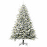 Árbol de Navidad Artificial Preiluminado Verde 180 cm PVC y PE 3