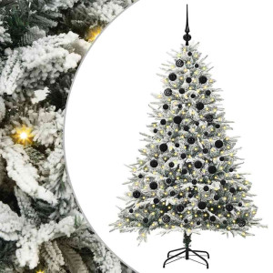 Árbol de Navidad artificial preiluminado con juego de bolas H