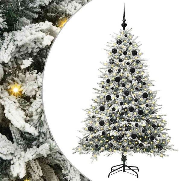 Árbol de Navidad artificial preiluminado con juego de bolas M 2