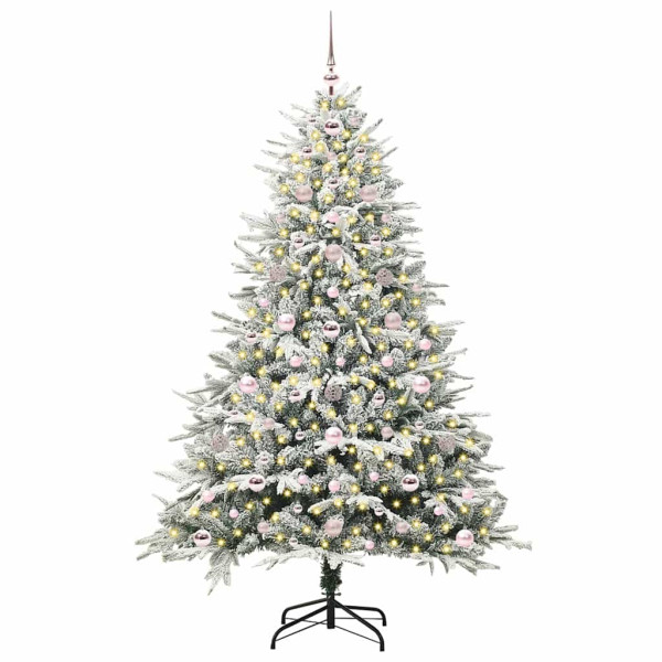 Árbol de Navidad artificial preiluminado con juego de bolas M 3