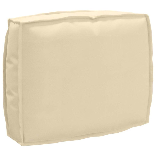 Cojín de palé para respaldo Beige 50 x 40 x 12 cm Tela Oxford D