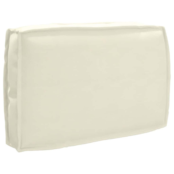 Cojín de palé para respaldo Crema 60 x 40 x 12 cm Tela Oxford D