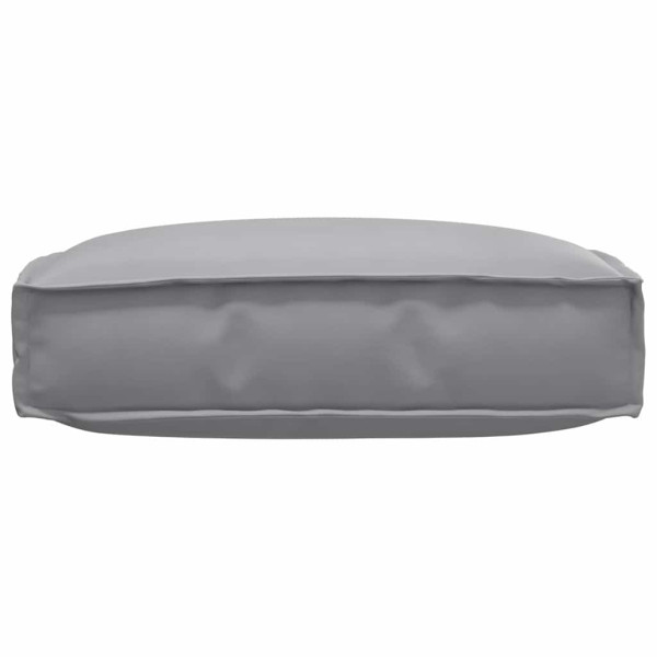 Cojín de palé para asiento Gris 60 x 60 x 12 cm Tela Oxford M 4